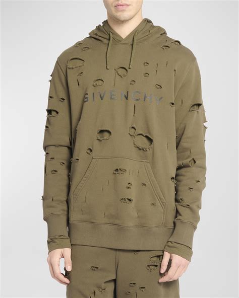 givenchy hoodie why so expensive|Givenchy destroyed hoodie.